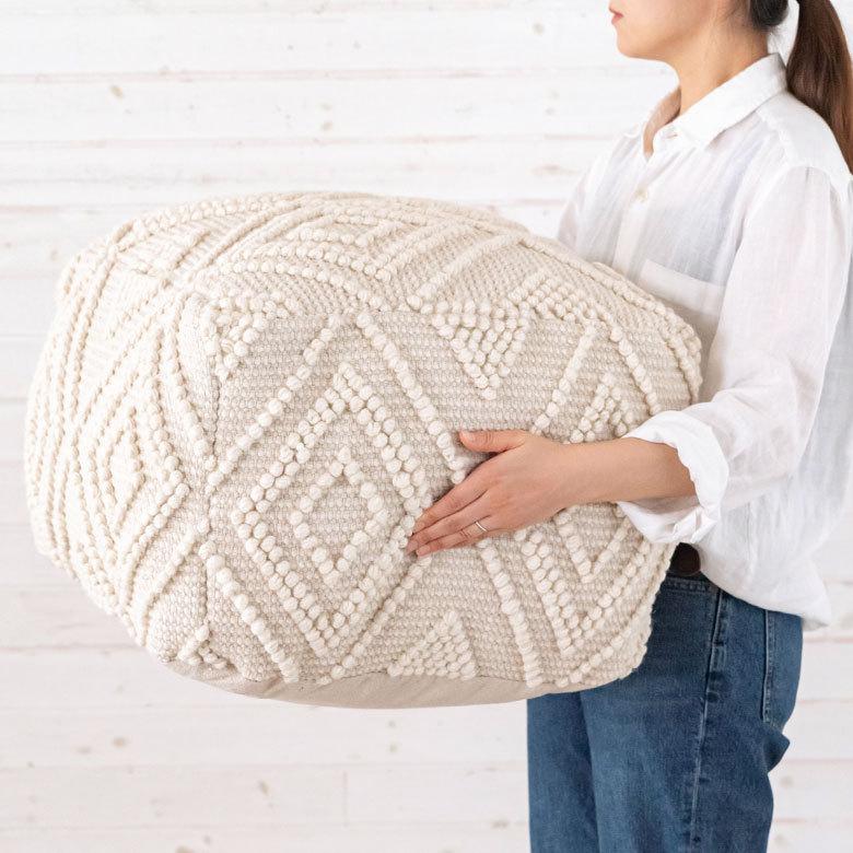 プフ クッション スツール raha 座いす ビーズクッション 四角 家具 1人掛け 北欧 ボヘミアン インテリア 四角 34440-iv | ELEMENTS（インテリア） | 08