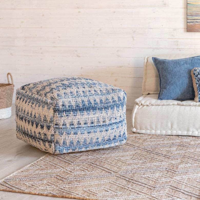 プフ クッション スツール raha 座いす ビーズクッション 四角 家具 1人掛け 北欧 ボヘミアン インテリア 四角 34443-bl | ELEMENTS（インテリア） | 11