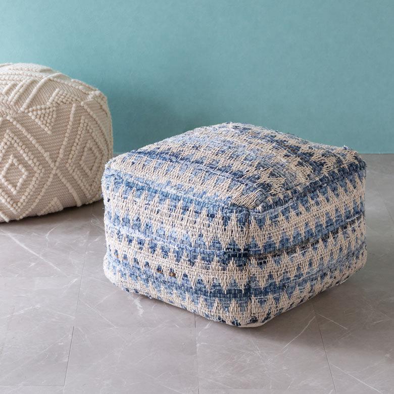 プフ クッション スツール raha 座いす ビーズクッション 四角 家具 1人掛け 北欧 ボヘミアン インテリア 四角 34443-bl | ELEMENTS（インテリア） | 17