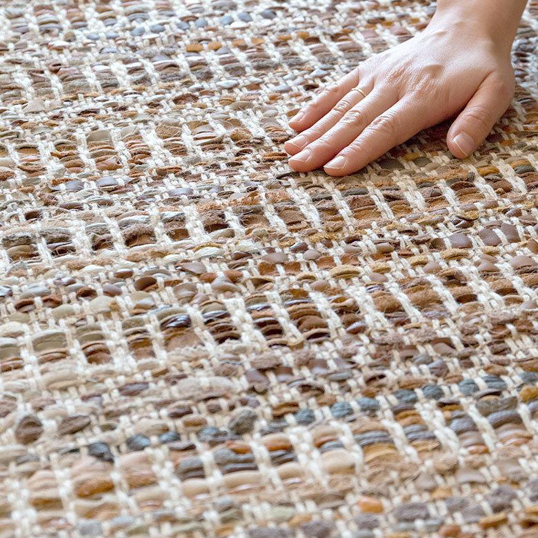 ラグ ラグマット 約 133×190 cm 長方形 ジュート 麻 レザー コットン 天然素材 おしゃれ 34444-br | ELEMENTS（インテリア） | 04