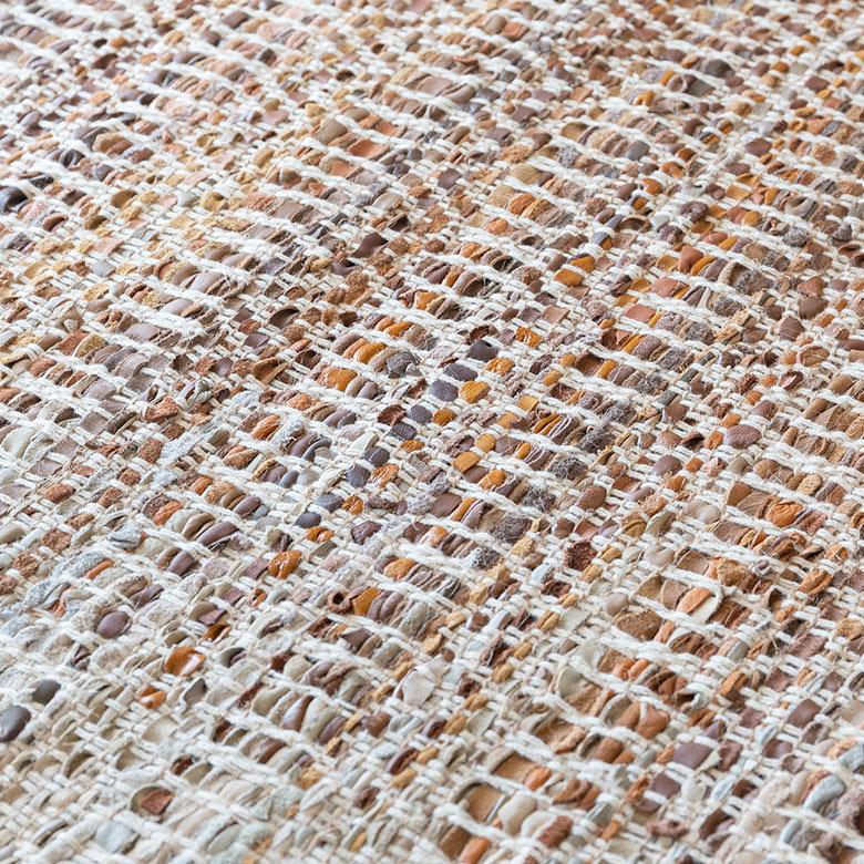 ラグ ラグマット 約 133×190 cm 長方形 ジュート 麻 レザー コットン 天然素材 おしゃれ 34444-br | ELEMENTS（インテリア） | 06