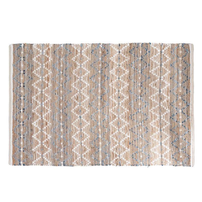 ラグ ラグマット 約 133×190 cm 長方形 ジュート 麻 綿 天然素材 手織り おしゃれ 34445-bl | ELEMENTS（インテリア） | 19