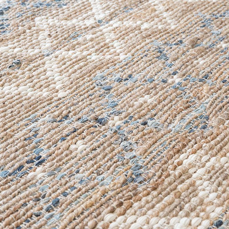 ラグ ラグマット 約 133×190 cm 長方形 ジュート 麻 綿 天然素材 手織り おしゃれ 34445-bl | ELEMENTS（インテリア） | 06