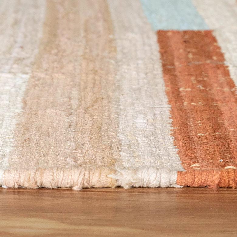 ラグ ラグマット 約 133×190 cm 長方形 コットン 綿 手織り おしゃれ 34447-br | ELEMENTS（インテリア） | 10