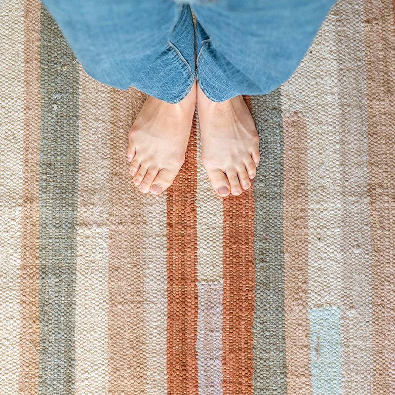 ラグ ラグマット 約 133×190 cm 長方形 コットン 綿 手織り おしゃれ 34447-br | ELEMENTS（インテリア） | 14