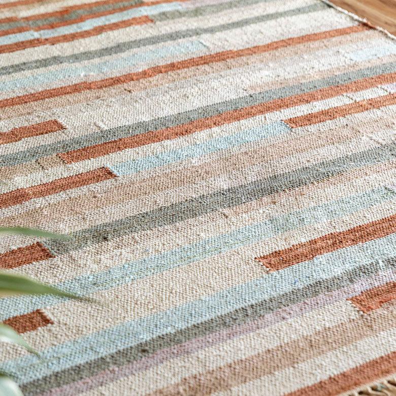 ラグ ラグマット 約 133×190 cm 長方形 コットン 綿 手織り おしゃれ 34447-br | ELEMENTS（インテリア） | 06