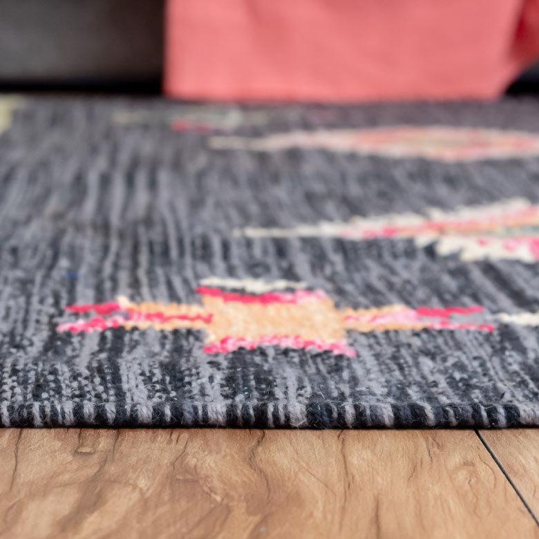 ラグ ラグマット 約 133×190 cm 長方形 コットンキリム 手織り コットン100％ 綿 アジアン エスニック おしゃれ 34450 | ELEMENTS（インテリア） | 12