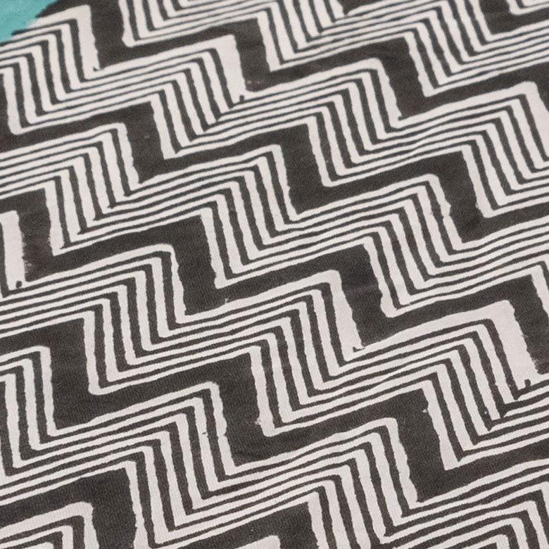 テーブルランナー インド ブロック プリント 柄 綿 コットン W約150cm テーブルカバー 布 ダイニング ブラック アジアン エスニック 34452-bk | ブランド登録なし | 01