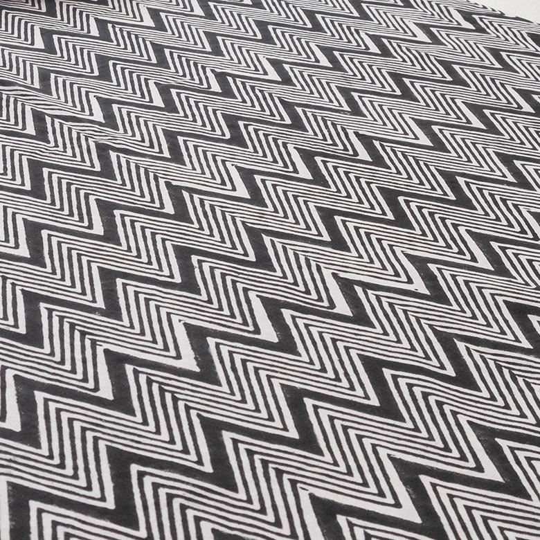 テーブルクロス インド ブロック プリント 柄 綿 コットン 約150cm×220cm テーブルカバー 布 ダイニング ブラック アジアン エスニック 34453-bk | ブランド登録なし | 01