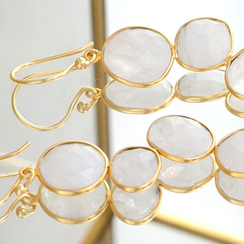 ピアス 真鍮 ストーン ゴールド アクセサリー レディース フックピアス エスニック 揺れる エレガント カジュアル アジアン おしゃれ 34454 | ブランド登録なし | 15