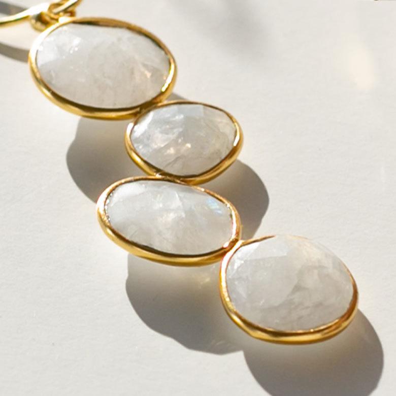 ピアス 真鍮 ストーン ゴールド アクセサリー レディース フックピアス エスニック 揺れる エレガント カジュアル アジアン おしゃれ 34454 | ブランド登録なし | 17