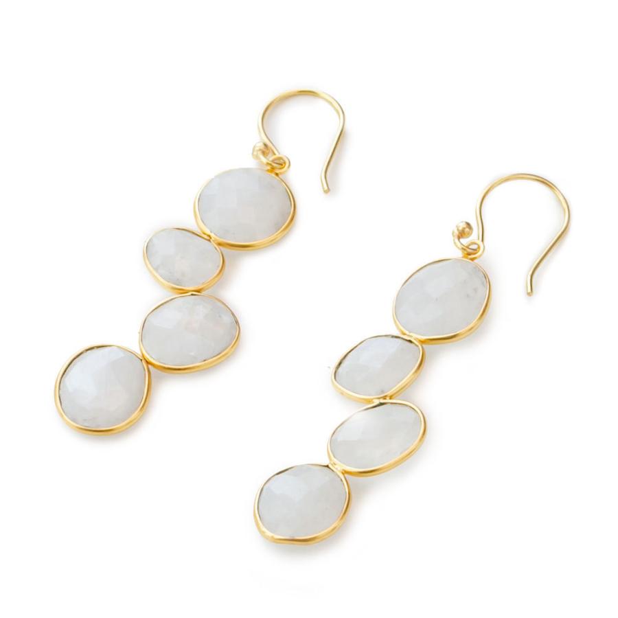 ピアス 真鍮 ストーン ゴールド アクセサリー レディース フックピアス エスニック 揺れる エレガント カジュアル アジアン おしゃれ 34454 | ブランド登録なし | 19