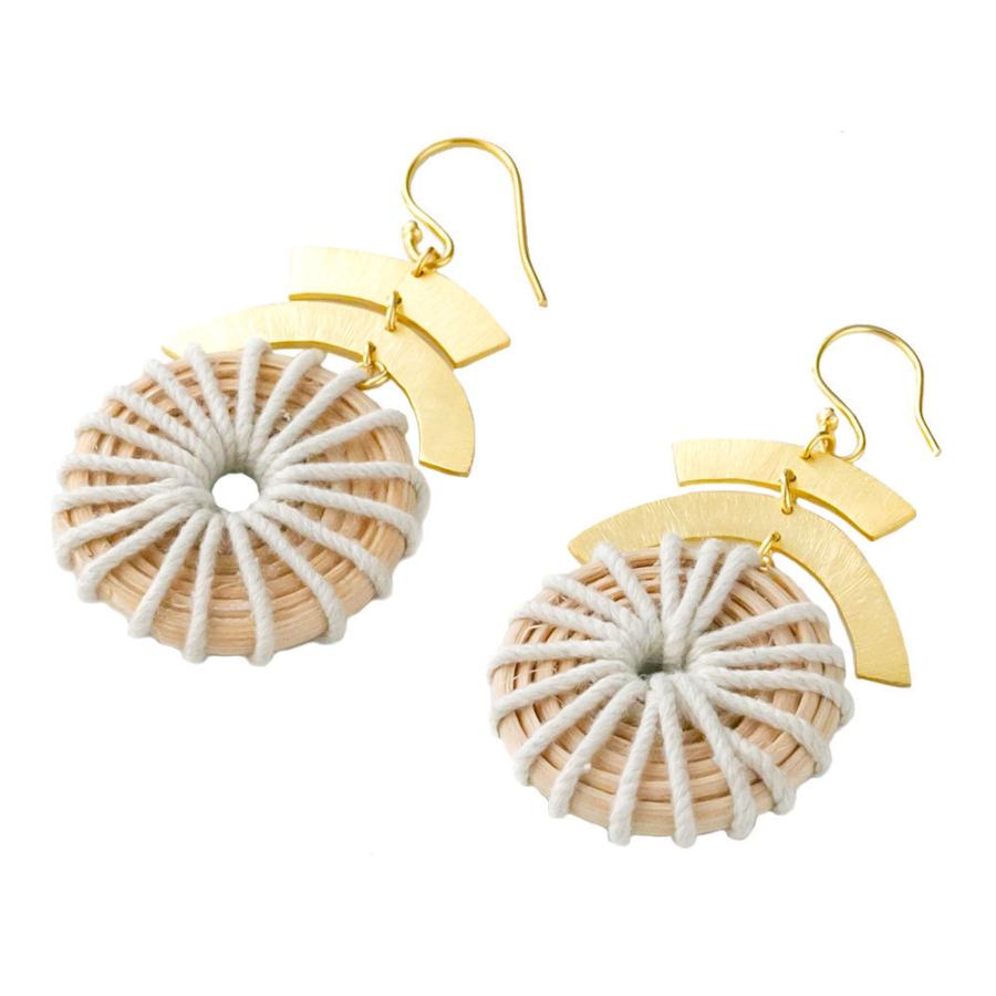 ピアス 真鍮 ラタン ゴールド アクセサリー レディース フックピアス エスニック 揺れる エレガント カジュアル アジアン おしゃれ 34455 | ブランド登録なし | 19