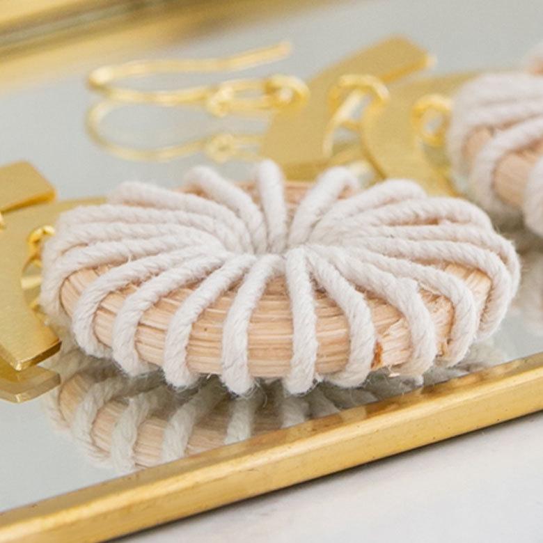 ピアス 真鍮 ラタン ゴールド アクセサリー レディース フックピアス エスニック 揺れる エレガント カジュアル アジアン おしゃれ 34455 | ブランド登録なし | 07