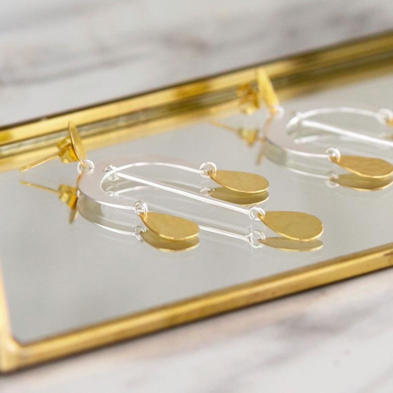 ピアス 真鍮 シルバーゴールド アクセサリー レディース フックピアス エスニック 揺れる エレガント カジュアル アジアン おしゃれ 34456 | ブランド登録なし | 14