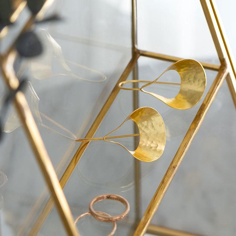 ピアス 真鍮 ゴールド アクセサリー レディース フック ピアス エスニック 揺れる エレガント カジュアル アジアン おしゃれ 34457 | ブランド登録なし | 10