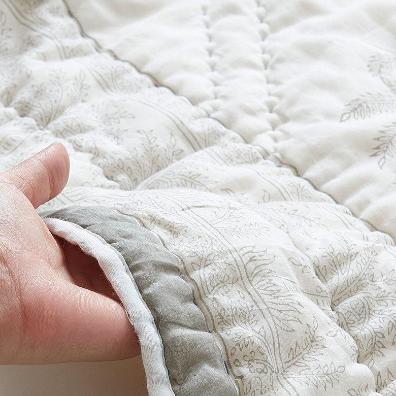 マルチカバー キルト 大判 ブランケット 正方形 ソファ ベッド ヤシの木 春 夏 秋 冬 綿 コットン ベビー 子供 洗える 洗濯可  おしゃれ 北欧 34462 | ブランド登録なし | 12