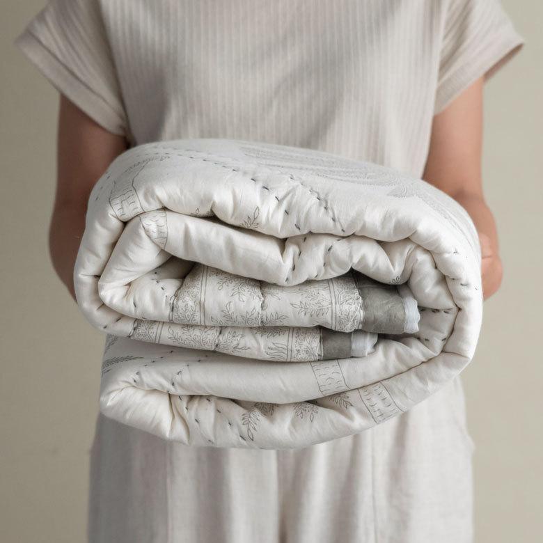 マルチカバー キルト 大判 ブランケット 正方形 ソファ ベッド ヤシの木 春 夏 秋 冬 綿 コットン ベビー 子供 洗える 洗濯可  おしゃれ 北欧 34462 | ブランド登録なし | 13