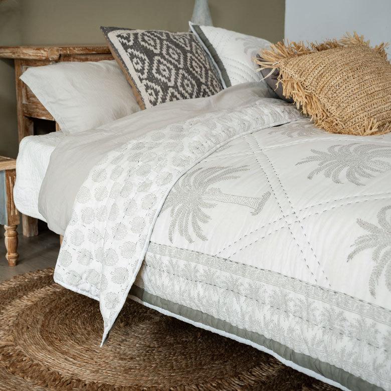 マルチカバー キルト 大判 ブランケット 長方形 ソファ ベッド ヤシの木 春 夏 秋 冬 夏用 綿 コットン ベビー 子供 洗える 洗濯可  おしゃれ 北欧 34463 | ブランド登録なし | 04