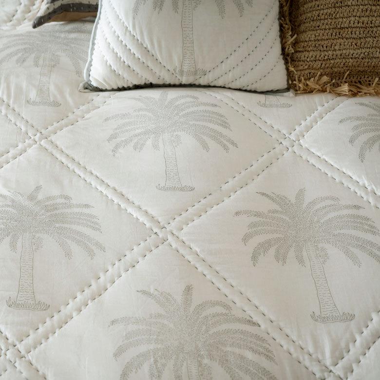 マルチカバー キルト 大判 ブランケット 長方形 ソファ ベッド ヤシの木 春 夏 秋 冬 夏用 綿 コットン ベビー 子供 洗える 洗濯可  おしゃれ 北欧 34463 | ブランド登録なし | 05