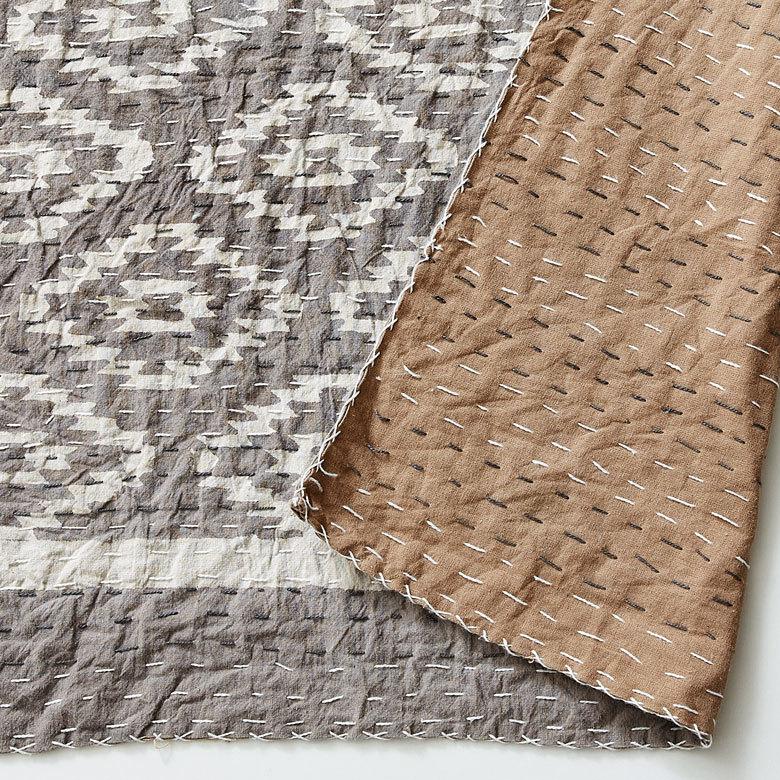 マルチカバー キルト 大判 ブランケット 正方形 ソファ ベッド 幾何柄 春 夏 秋 冬 夏用 綿 コットン ベビー 子供 洗える 洗濯可  おしゃれ 北欧 34465-gy | ブランド登録なし | 03