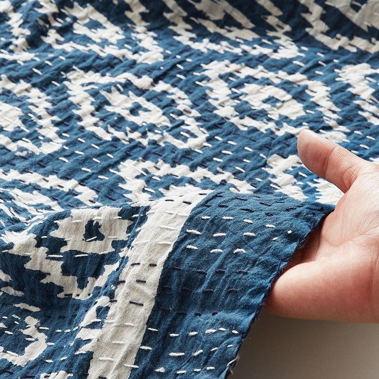 マルチカバー キルト 大判 ブランケット 正方形 ソファ ベッド 幾何柄 春 夏 秋 冬 夏用 綿 コットン ベビー 子供 洗える 洗濯可  おしゃれ 北欧 34465-gy | ブランド登録なし | 09