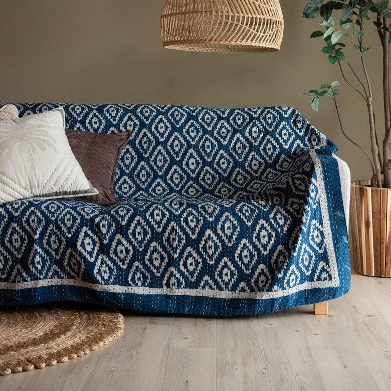 マルチカバー キルト 大判 ブランケット 正方形 ソファ ベッド 幾何柄 春 夏 秋 冬 夏用 綿 コットン ベビー 子供 洗える 洗濯可  おしゃれ 北欧 34465-gy | ブランド登録なし | 11