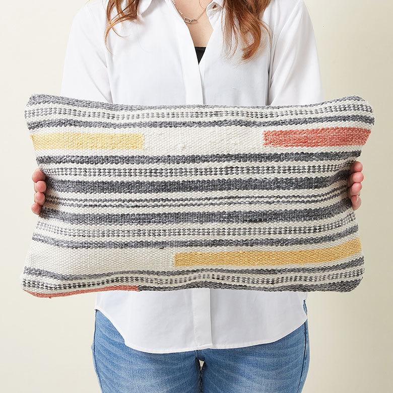 クッションカバー キリム柄 30×50cm クッション カバー 長方形 横長 ピロー 背もたれ ソファ ベッド アウトドア 車内 おしゃれ かっこいい 北欧 西海岸 34471 | ブランド登録なし | 07