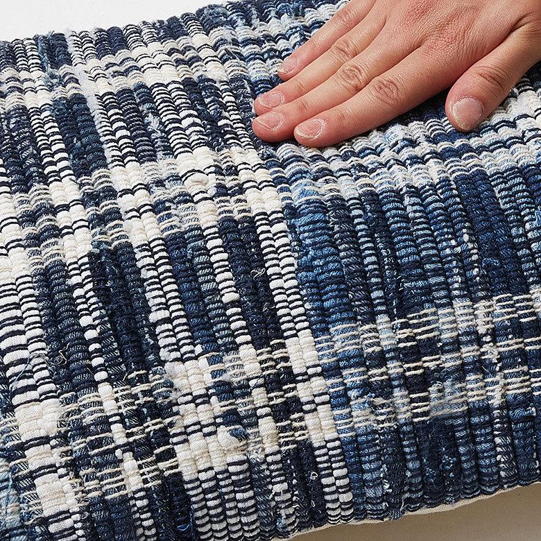 クッションカバー デニム 30×50cm チェック柄  長方形 横長 クッション用カバー ピロー 背あて 背当て ソファ ベッド  ヴィンテージ 西海岸 ビーチ | ブランド登録なし | 06