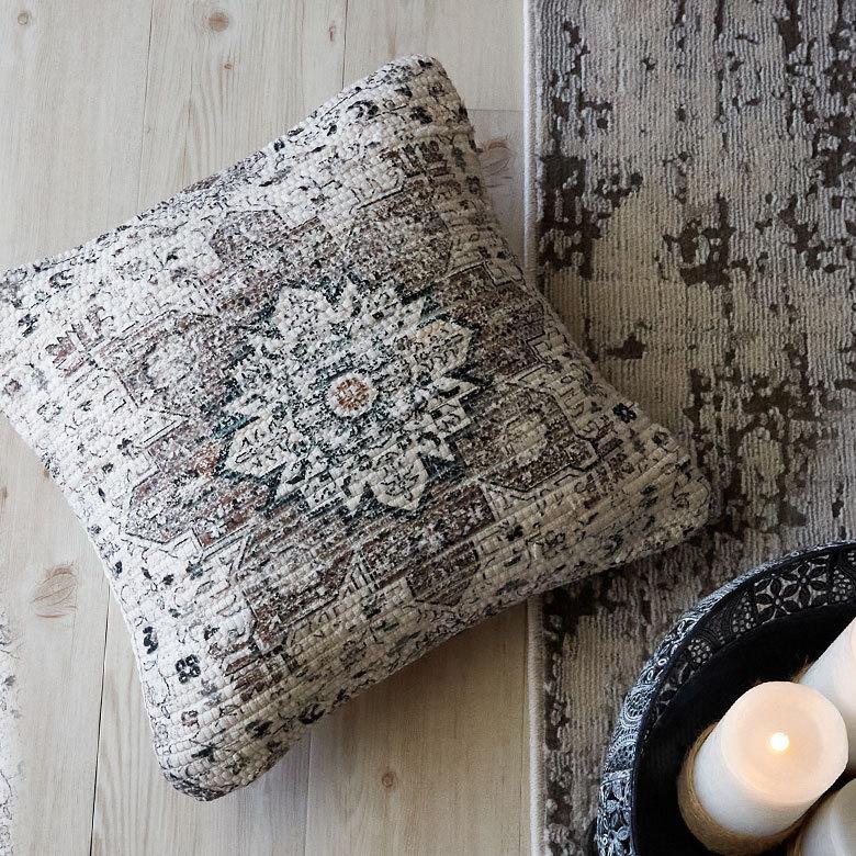 クッションカバー コットン ウーブンプリント 45ｘ45cm エスニック柄 Raha ラーハ 正方形 四角 ソファ ベッド アウトドア リビング BOHO アジアン 雑貨 34476 | ブランド登録なし | 05