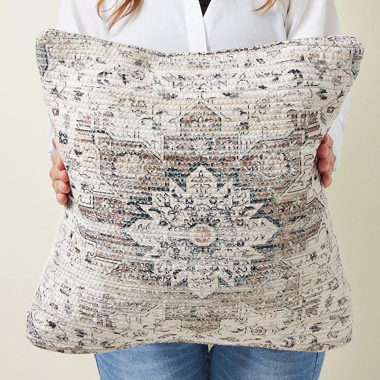 クッションカバー コットン ウーブンプリント 45ｘ45cm エスニック柄 Raha ラーハ 正方形 四角 ソファ ベッド アウトドア リビング BOHO アジアン 雑貨 34476 | ブランド登録なし | 07