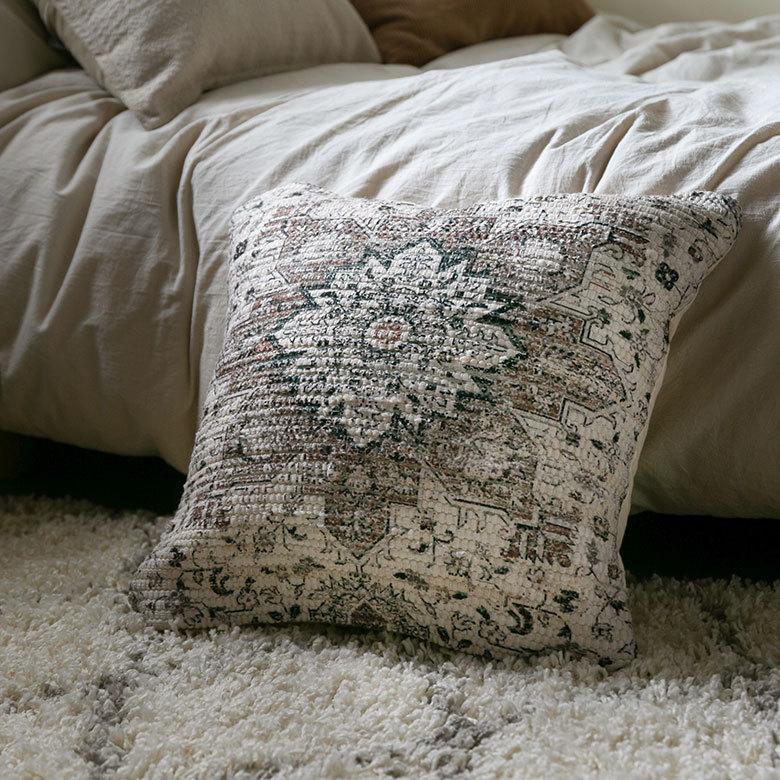 クッションカバー コットン ウーブンプリント 45ｘ45cm エスニック柄 Raha ラーハ 正方形 四角 ソファ ベッド アウトドア リビング BOHO アジアン 雑貨 34476 | ブランド登録なし | 09