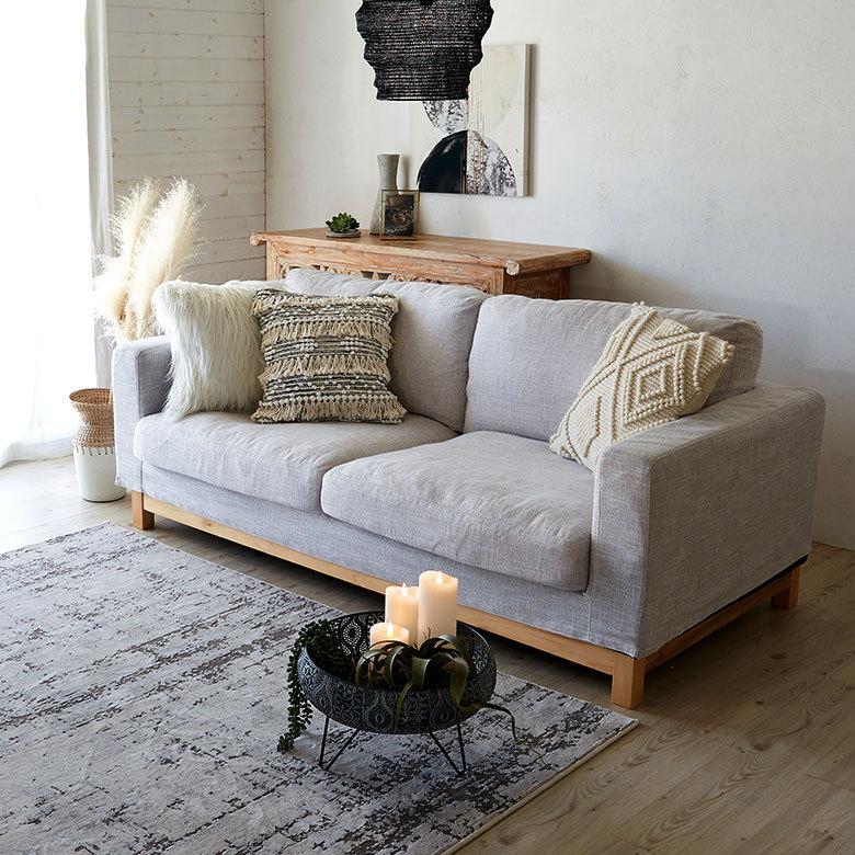 クッションカバー コットン ハンドルーム 手織り 45ｘ45cm フリンジ Raha ラーハ 正方形 四角 ソファ ベッド アウトドア リビング BOHO アジアン 雑貨 34477-bk | ブランド登録なし | 10