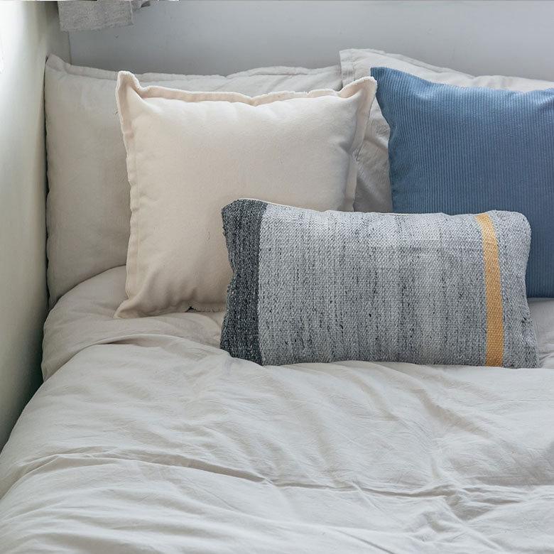 クッションカバー キリム柄 30ｘ50cm ボーダー柄 インド  長方形 横長 ピロー 背もたれ ソファ ベッド アウトドア 車内 おしゃれ かっこいい 北欧 西海岸 34480 | ブランド登録なし | 13