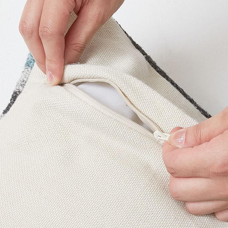 クッションカバー キリム柄 45ｘ45cm ボーダー柄 インド  正方形 四角 ソファ ベッド アウトドア 車内 リビング おしゃれ かっこいい 北欧 西海岸 ビーチ 34481 | ブランド登録なし | 14