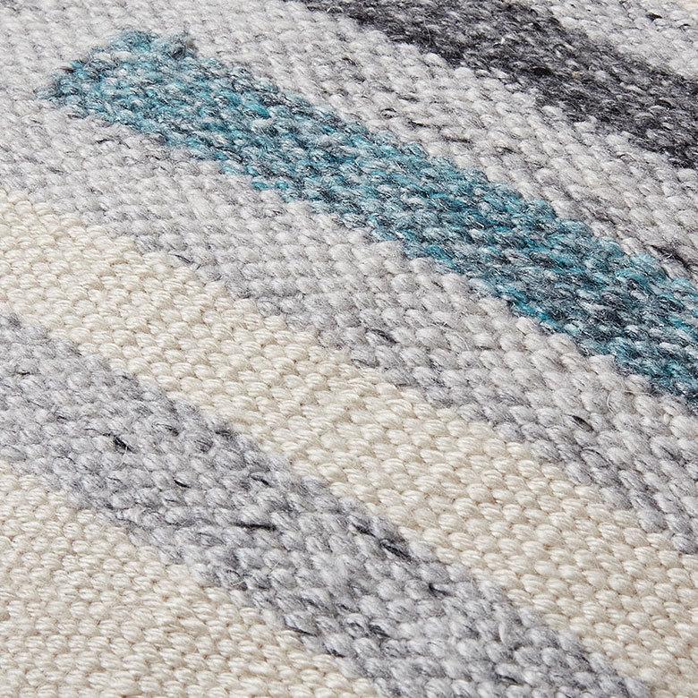 クッションカバー キリム柄 45ｘ45cm ボーダー柄 インド  正方形 四角 ソファ ベッド アウトドア 車内 リビング おしゃれ かっこいい 北欧 西海岸 ビーチ 34481 | ブランド登録なし | 02