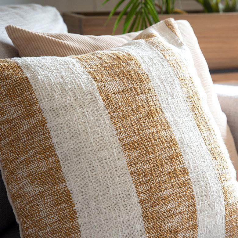 クッションカバー コットンウーブン 45ｘ45cm ボーダー柄 インド  正方形 四角 ソファ ベッド アウトドア 車内 リビング おしゃれ 北欧 西海岸 ビーチ 34482 | ブランド登録なし | 16