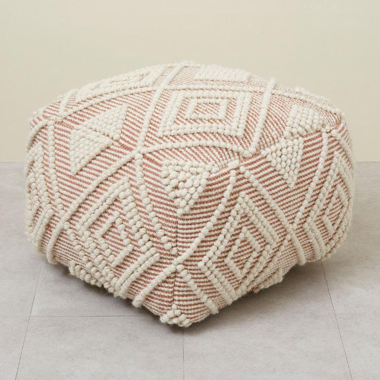 プフ クッション オットマン スツール インド 幾何柄 ジオメトリック Raha ラーハ フロア BOHO 北欧 リゾート モロッカン ボヘミアン アジアン 雑貨 34483-br | ELEMENTS（インテリア） | 13