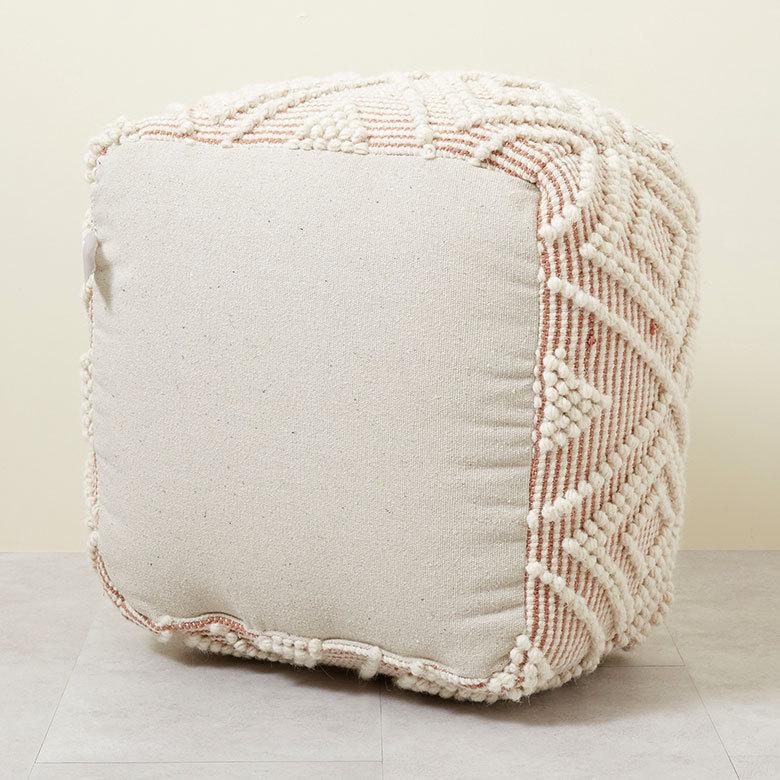 プフ クッション オットマン スツール インド 幾何柄 ジオメトリック Raha ラーハ フロア BOHO 北欧 リゾート モロッカン ボヘミアン アジアン 雑貨 34483-br | ELEMENTS（インテリア） | 15