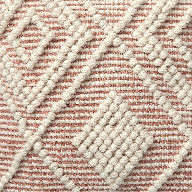 クッションカバー インド ブラウン 幾何柄 ジオメトリック Raha ラーハ ダイヤ柄 正方形 四角 おしゃれ BOHO モロッカン アジアン 雑貨 エスニック  34484-br | ブランド登録なし | 01