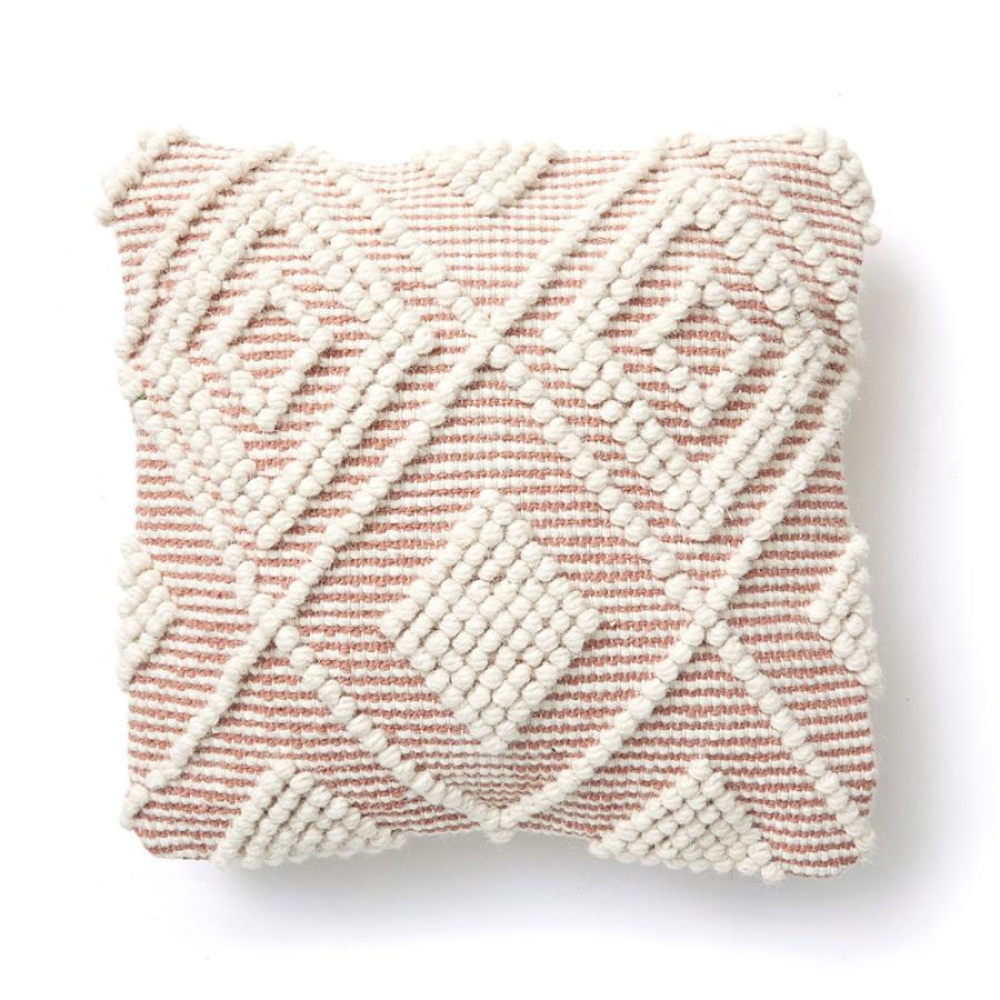 クッションカバー インド ブラウン 幾何柄 ジオメトリック Raha ラーハ ダイヤ柄 正方形 四角 おしゃれ BOHO モロッカン アジアン 雑貨 エスニック  34484-br | ブランド登録なし | 19