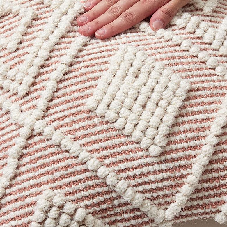 クッションカバー インド ブラウン 幾何柄 ジオメトリック Raha ラーハ ダイヤ柄 正方形 四角 おしゃれ BOHO モロッカン アジアン 雑貨 エスニック  34484-br | ブランド登録なし | 04