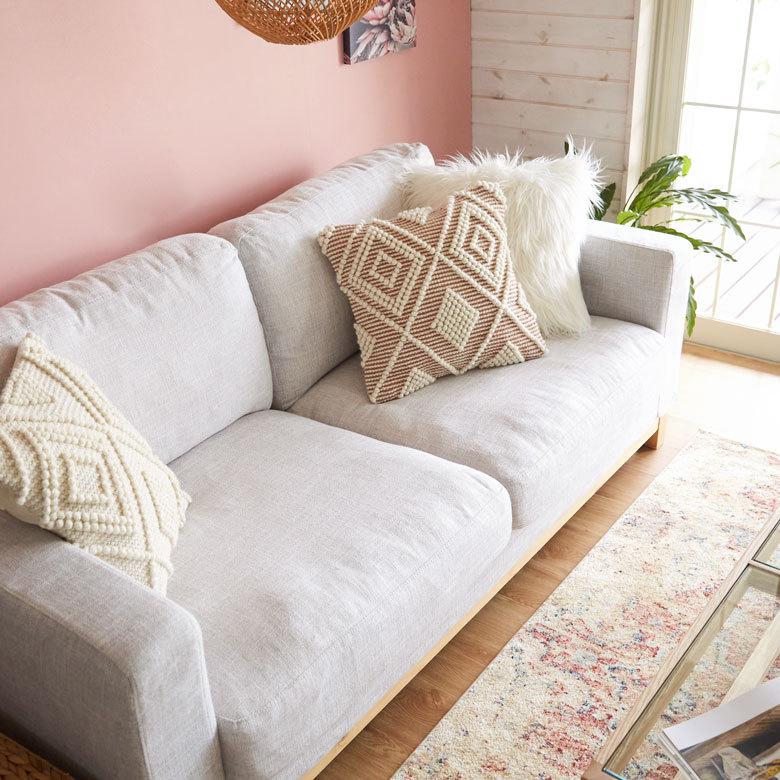 クッションカバー インド ブラウン 幾何柄 ジオメトリック Raha ラーハ ダイヤ柄 正方形 四角 おしゃれ BOHO モロッカン アジアン 雑貨 エスニック  34484-br | ブランド登録なし | 09