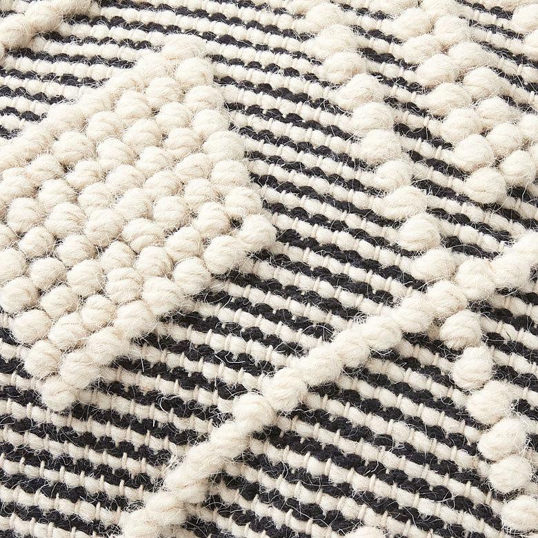 クッションカバー インド グレー モノトーン 幾何柄 ダイヤ柄 Raha ラーハ  正方形 四角 クッション用カバー モロッカン おしゃれ 西海岸 ビーチ 34485-bk | ブランド登録なし | 06