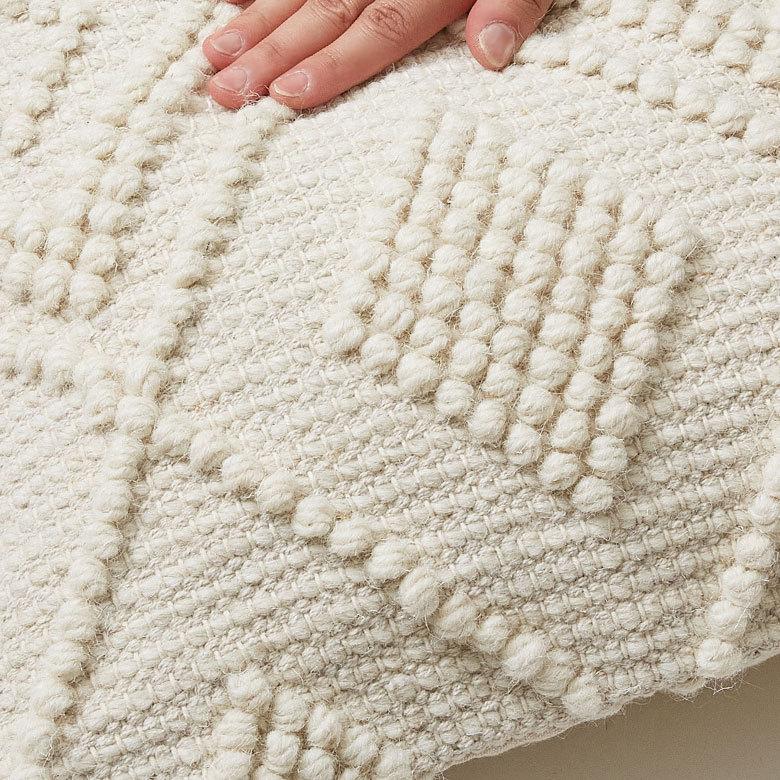 クッションカバー インド アイボリー 幾何柄 ジオメトリック ダイヤ柄 Raha ラーハ  正方形 四角 ベッド リビング 寝室 BOHO ボーホー モロッカン 34486-iv | ブランド登録なし | 04