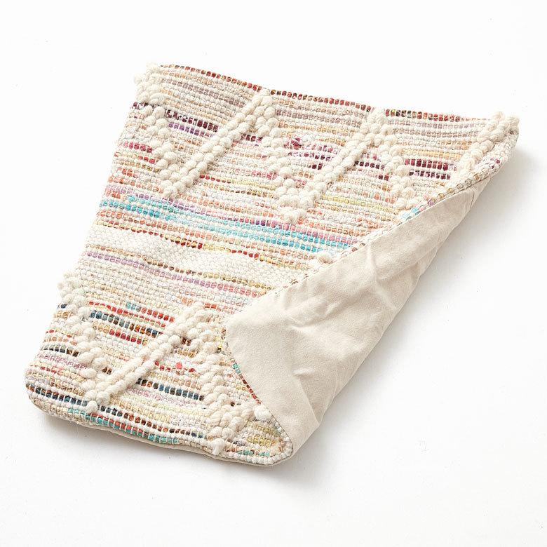 クッションカバー インド ナチュラル 幾何柄 ジオメトリック ダイヤ柄 Raha ラーハ 正方形 四角 45cm用 リビング BOHO ボーホー モロッカン 34487-mt | ブランド登録なし | 18