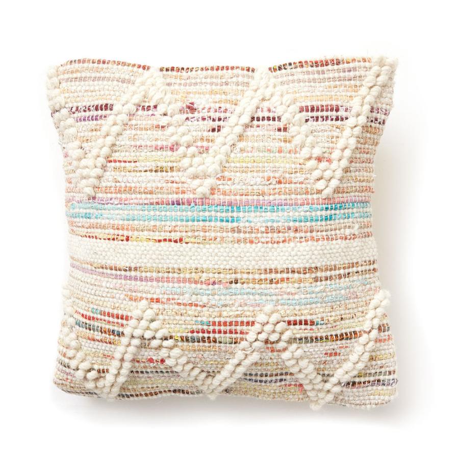 クッションカバー インド ナチュラル 幾何柄 ジオメトリック ダイヤ柄 Raha ラーハ 正方形 四角 45cm用 リビング BOHO ボーホー モロッカン 34487-mt | ブランド登録なし | 19