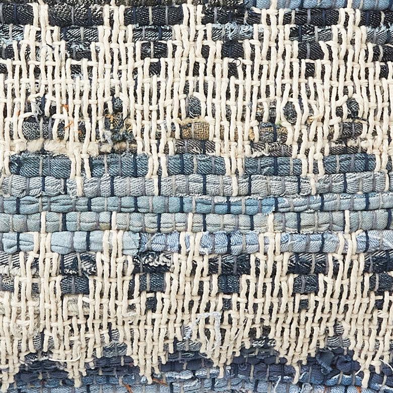 クッションカバー インド デニム 幾何柄 ジオメトリック Raha ラーハ 正方形 四角 ソファ ベッド アウトドア 車内 リビング おしゃれ 北欧 西海岸 34489-bl | ブランド登録なし | 01