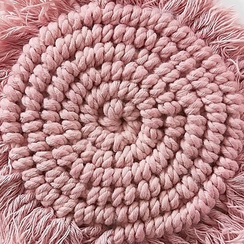 メール便対応 コースター マクラメ 編み コットン 円 綿 テーブルウェア マット 敷き 敷物 手作り 北欧 ナチュラル おしゃれ インテリア おうち時間 雑貨 34491 | ELEMENTS（インテリア） | 12