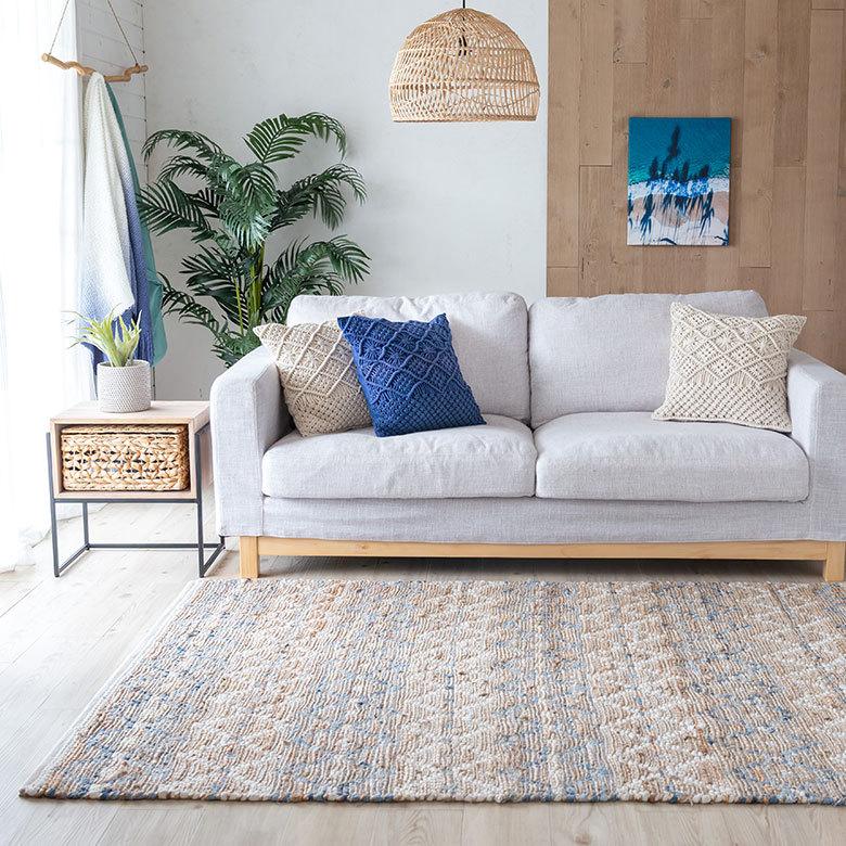 クッションカバー マクラメ 編み コットン 正方形 45×45cm  綿 モロッコ ボヘミアン 手作り 北欧 ナチュラル おしゃれ インテリア おうち時間 雑貨 34492 | ブランド登録なし | 15